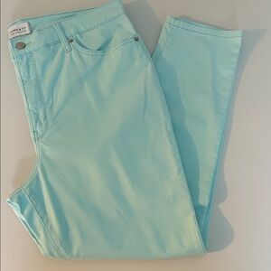 Crown & Ivy Lt. Blue Skinny Jeans High Rise - 28” inseam - Size 16